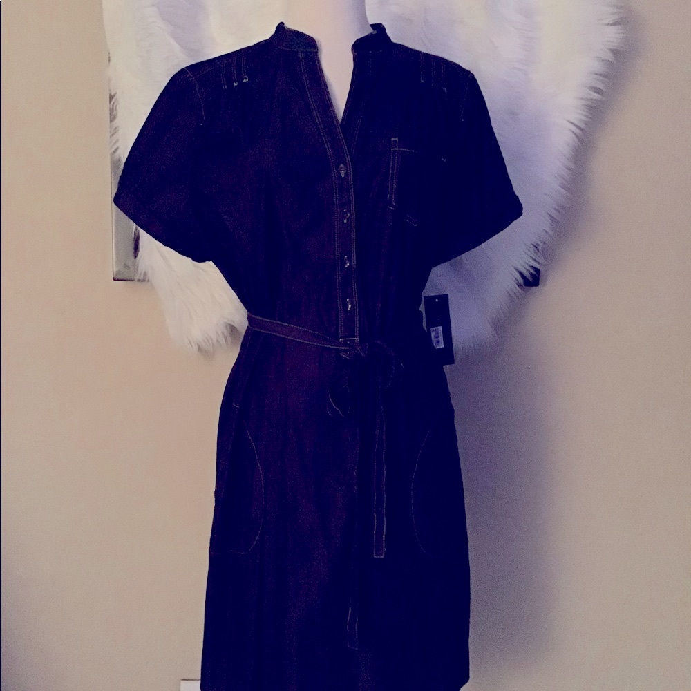 NWT TOMMY HILFIGER JEAN Dress with side Pockets